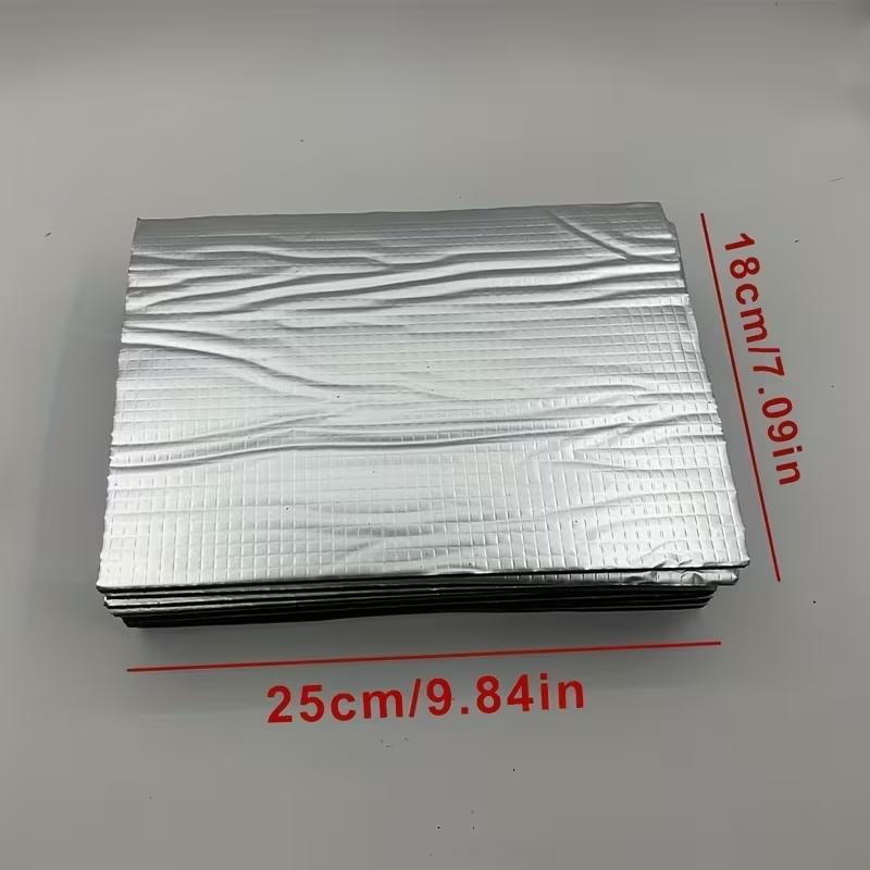 10-Pack Car Soundproofing Mats for Engine Hood - Waterproof, Oil-Resistant Foam Noise Reduction Accessories