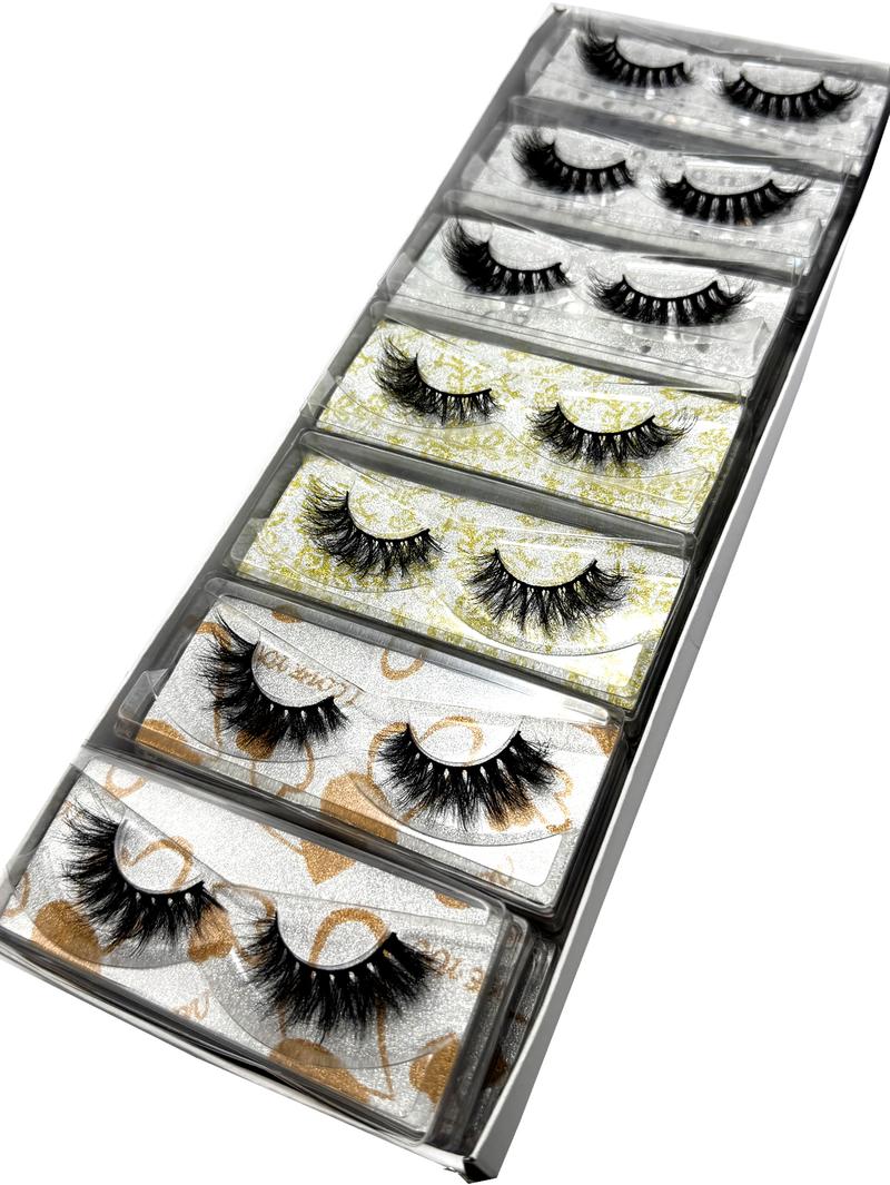 New Eyelash Wholesale 21 Pairs Mixed 3 Styles Faux 3D Mink Lashes Makeup Fluffy Thick False Eyelashes In Bulk Cilios Natural Lashes