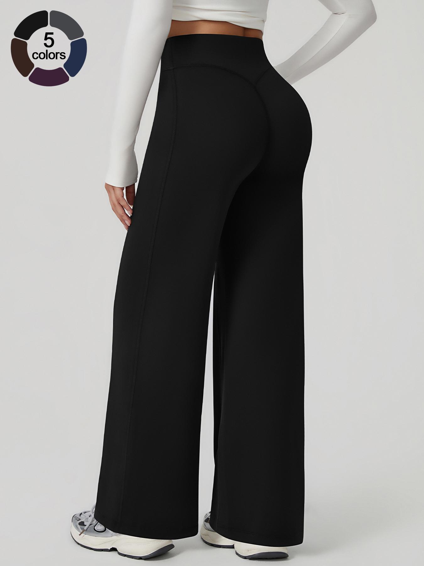 Women's Sporty Leggings, Plain Fitted Design, All Season Comfortable Fitness Running Pants, Elastic & Stylish, Athleisure Style Bottoms