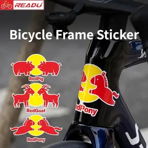 READU Bike Stickers Personalized Head Tube Sticker MTB Road Bicycle Frame Sticker Zodiac Decorative Decals bike accessories