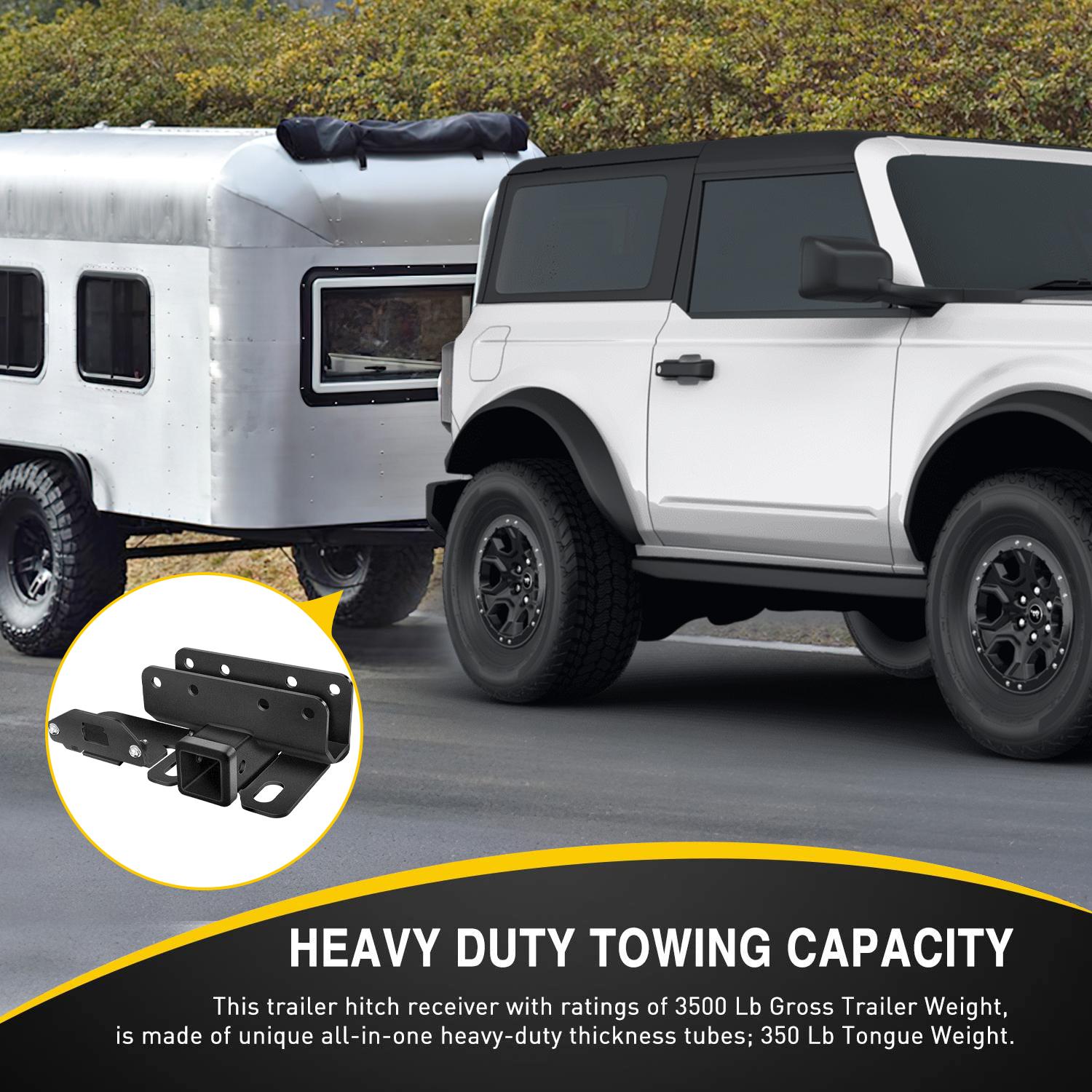 Nilight 2 Inch Rear Trailer Hitch Receiver Kit for 2021 2022 2023 2024 Ford Bronco 2 Door 4 Door (Exclude Bronco Sport) Rear Bumper Tow Hook Black Hitch Cover Kit Truck Accessory dealsforyoudays Nilight 2 Inch Rear Trailer Hitch Receiver Kit for 2021 2022 2023 2024 Ford Bronco 2 Door 4 Door (Exclude Bronco Sport) Rear Bumper Tow Hook Black Hitch Cover Kit Truck Accessory dealsforyoudays