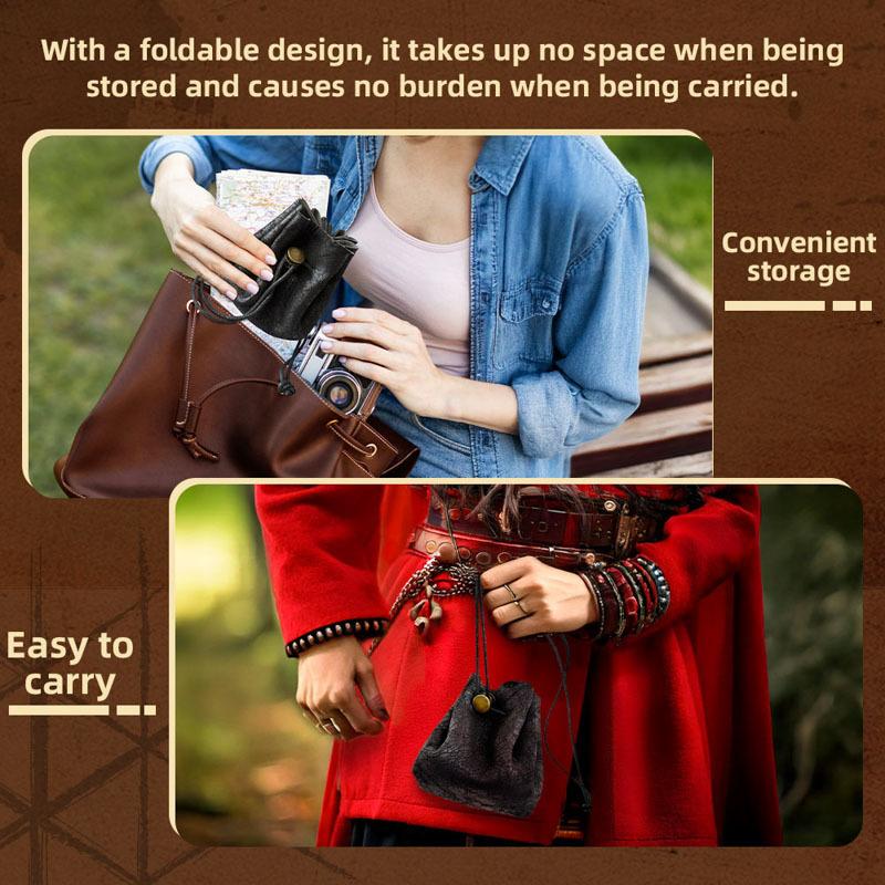 1pc Portable Drawstring Tray Bag, Multifunctional Storage Pouch for Tabletop Games Dice Jewelry Coins Keys, Display Organizer
