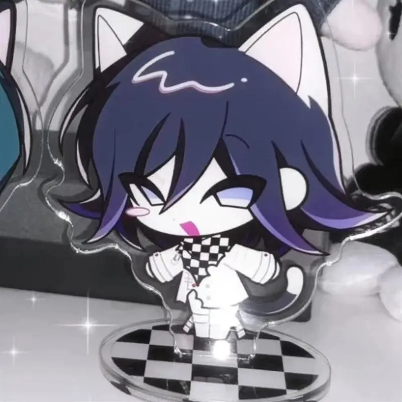 Game Danganronpa Oma Kokichi Saihara Shuichi Cosplay Stand Model Plate Acrylic Desktop Ornament Figure Accessory Cute Prop