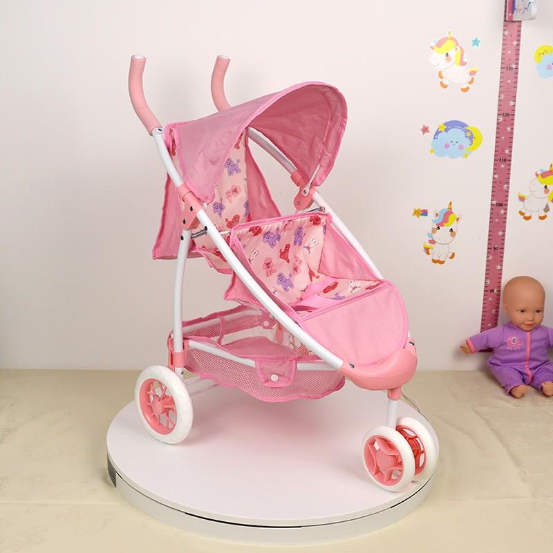 Anivia Brand Doll Stroller, Role Play Toy, Foldable Doll Stroller for Kids Aged 3+, Fits 11-18 Inch Dolls, Silent Wheels, Perfect Gift