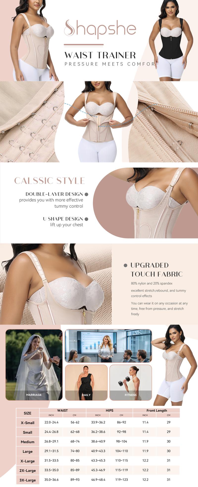 Waist Shapewear for Women Tummy Control Sports GirdleWorkout Tops Camisole Shaper Shapewear with AdjustableShoulder Strap Womenswear Athletic Activewear Compression