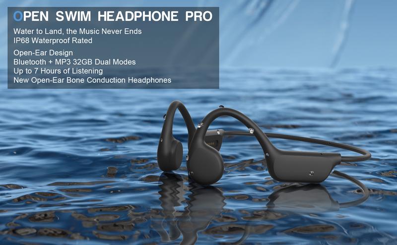 Bone conduction headphones released in 2025, IPX-5, Sport Headphones,sound isolation, running and fitness, for adults, Sports,Cycling, Black, Music Player birthday Gift X13-5
