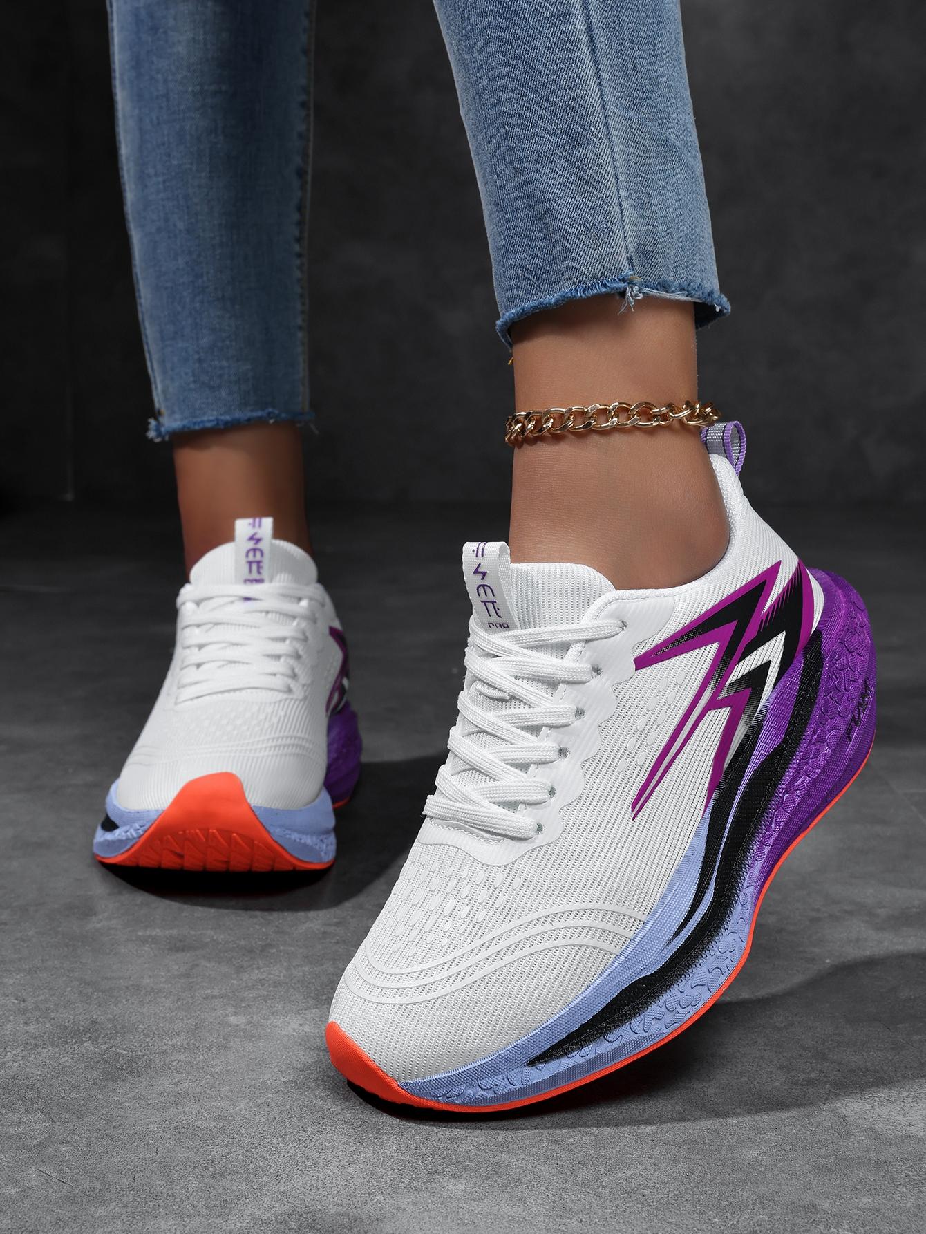 Women's Carbon Plate Sneakers with Air Cushion Sole, Breathable Mesh Running Shoes, Ideal for Gym, Yoga, Tennis, Marathon, Summer