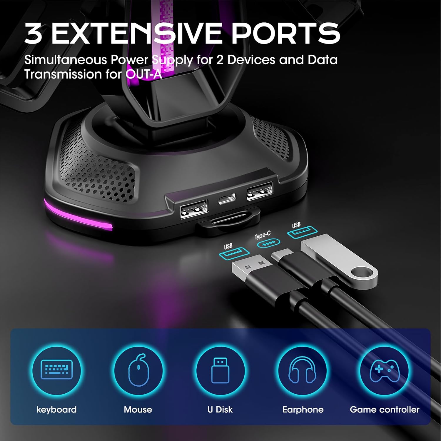 LED Game Controller Display Stand, Compatible with Ps5/xbox/_switch Controllers, Durable and Stylish Design, Perfect for Players LED Game Controller Display Stand, Compatible with Ps5/xbox/_switch Controllers, Durable and Stylish Design, Perfect for Players