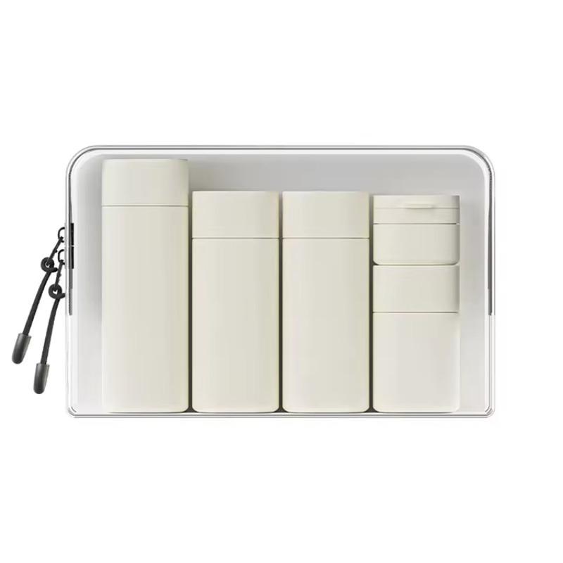 Travel cosmetic bottle set, leak proof portable container for cosmetics and toiletries, durable plastic storage solution, Makeup Cosmetic Storage, Luggage makeup organizers, Beauty Organizer