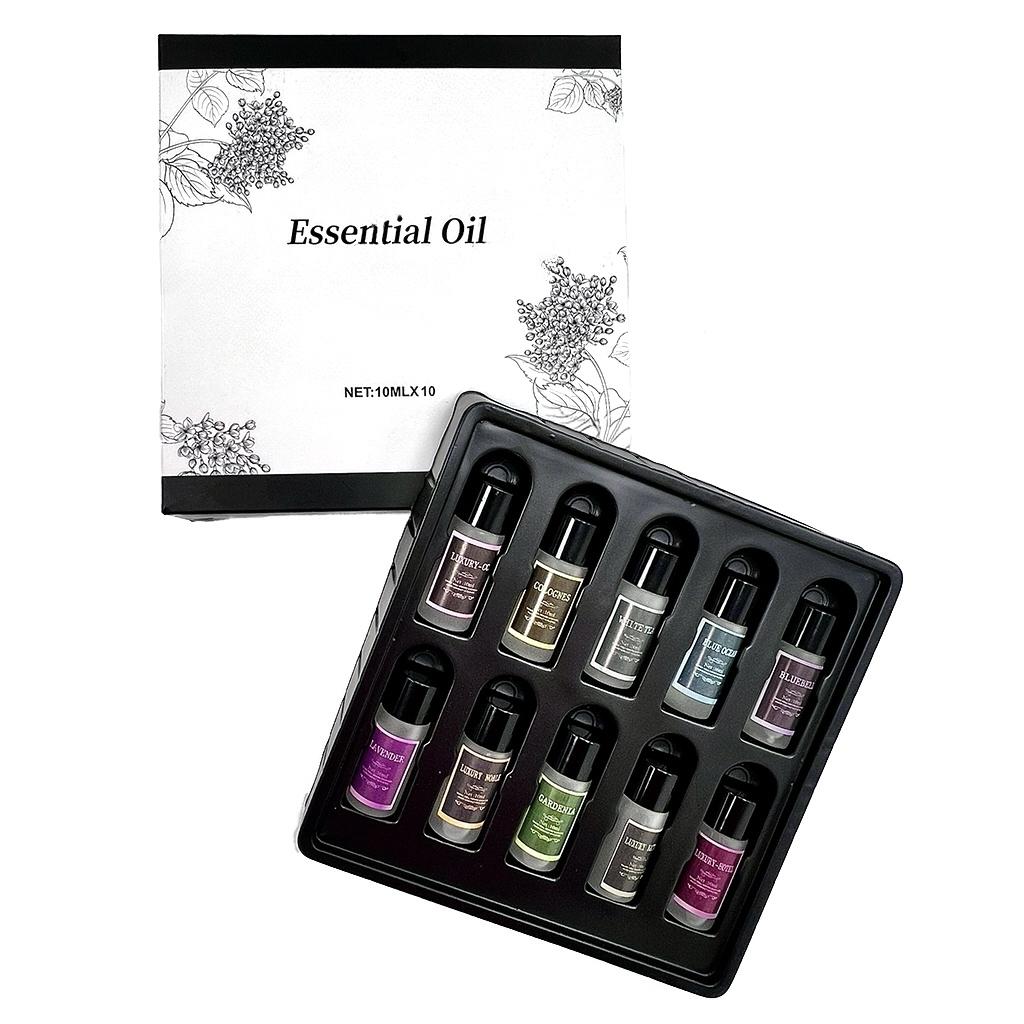 Smart Car Air Freshener Diffuser, 10*10ML Natural Perfume Essential Oil,Car Aromatherapy Diffuser,Luxury Gift for Car Lovers