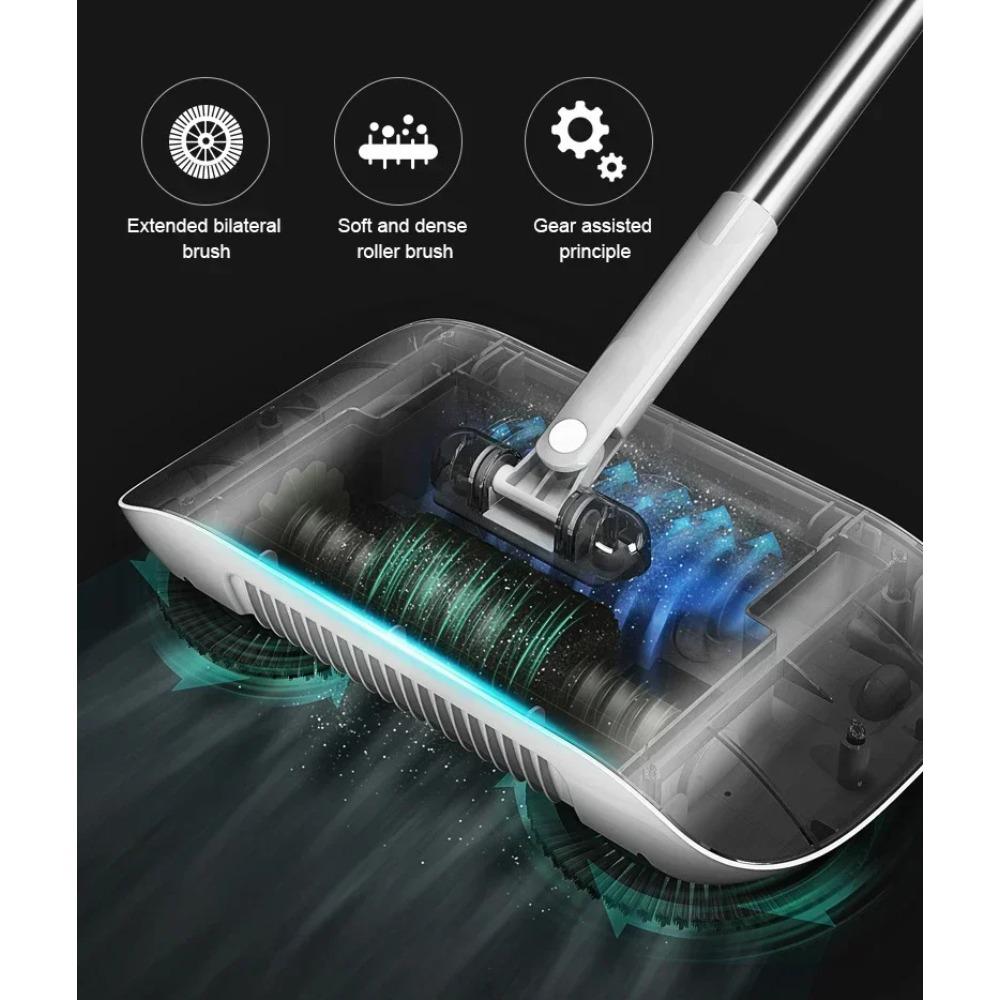 Combination of Broom and Mop Hand Push Type Scoop Household Broom and Dustpan Set Floor Magic Broom Home Cleaning Tools Sweeper Broom With Dustpan Broom Dustpan Combo