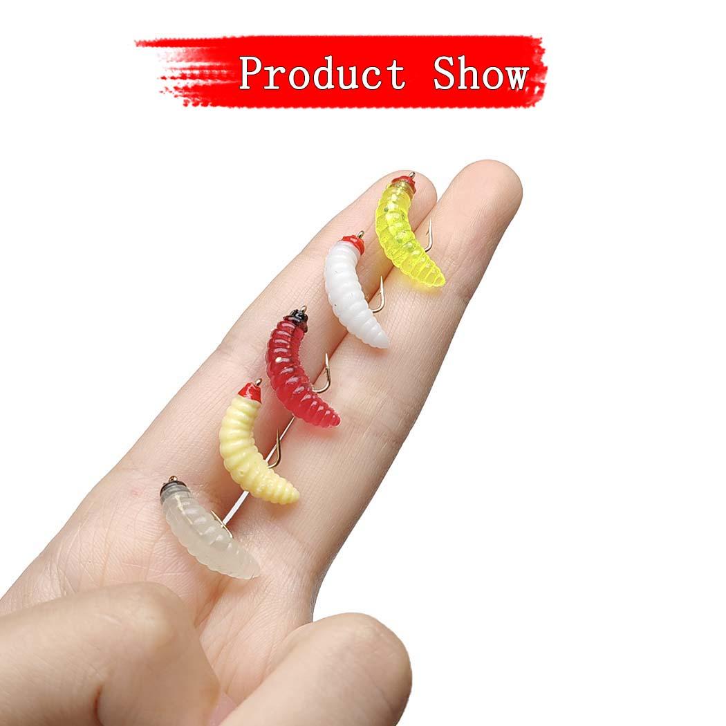 5/10pcs Maggots Fish Bait for Carp Catfish Trout Outdoor Fishing Lure, Essential Fishing Gear for Beginners, High-Quality Fishing Equipment