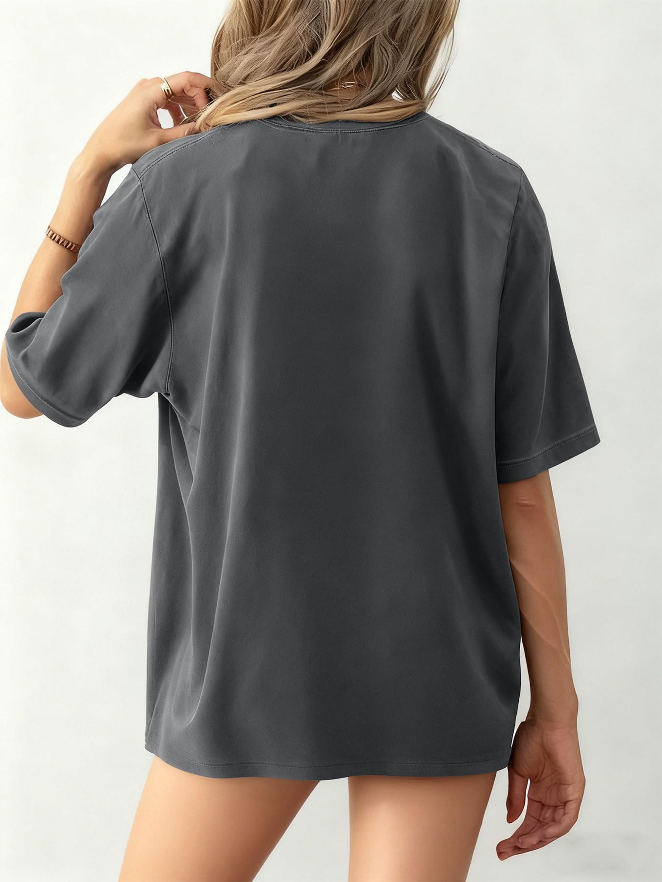 Women's Oversized Fantasy Dancing Through The Lightning Strikes Graphic Tee | Vintage Witchy Gothic Dark Academia Shirt |Snow Mountain & White Dragon Print Top | Baggy Casual T-Shirt | Fantasy Lover Gift Oversized Tee