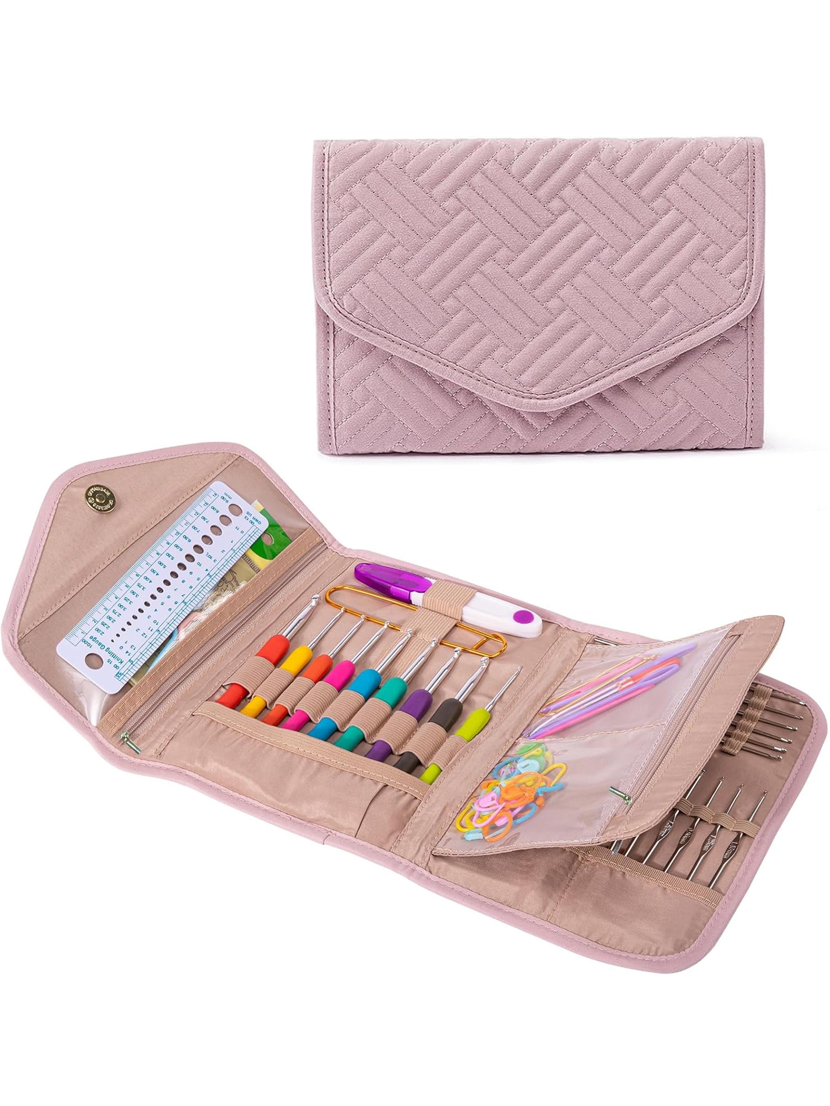 Crochet Hook Case - Foldable Organizer - Knitting & Crochet Supplies Holder