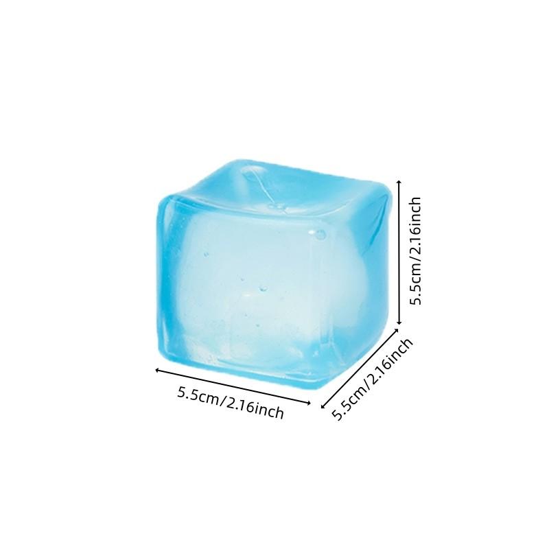 Creative Jelly Color Cube Squeeze Toy, Slow Rebound Stress Relief, Relieve Learning Anxiety, Work Pressure, Relaxing Fun