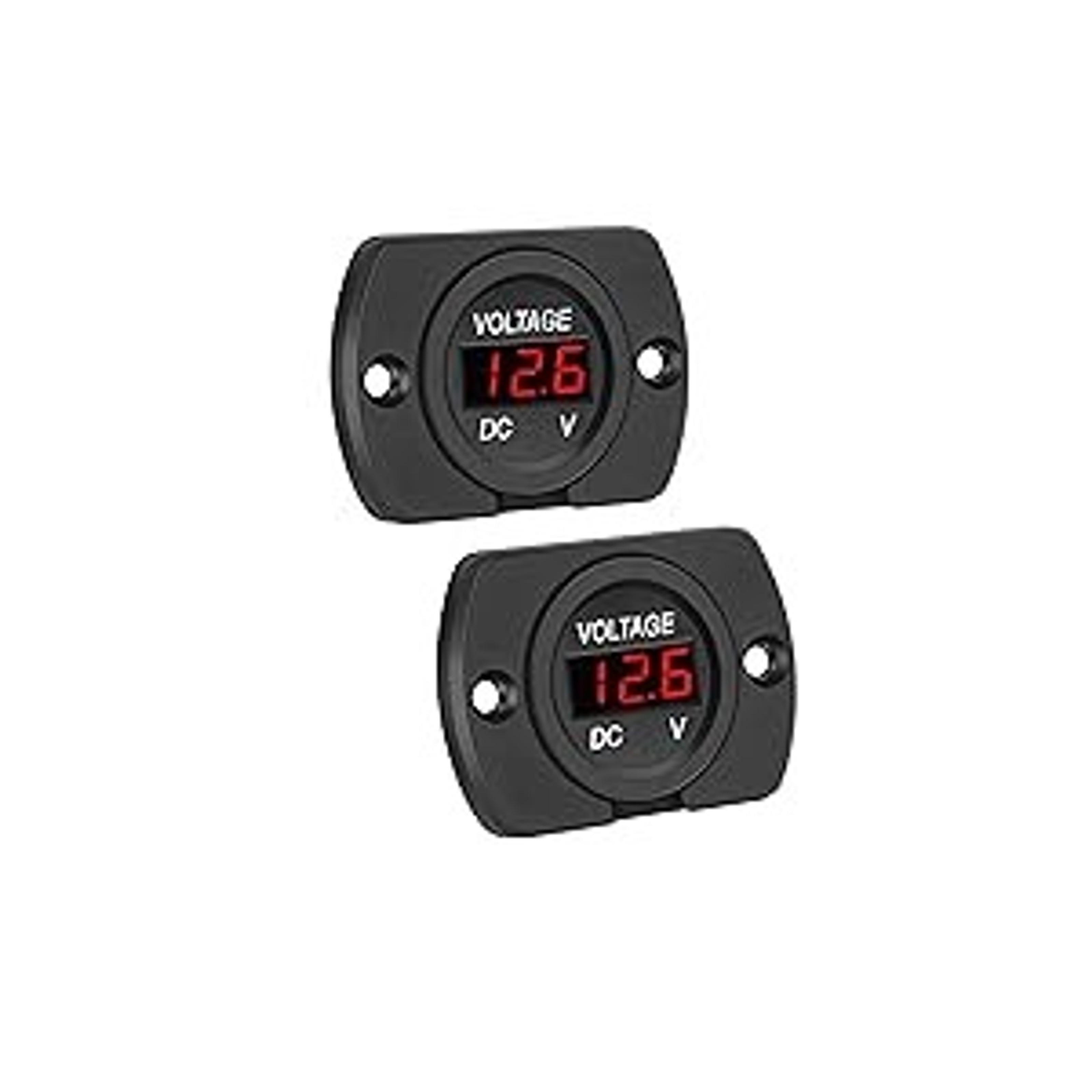 DC 5-100V 100A Volt Amp Meter with Hall Effect Current Sensor, Dual Display Bright LED, No Shunt Required, Ideal for Battery RV Solar ApplicationsGift