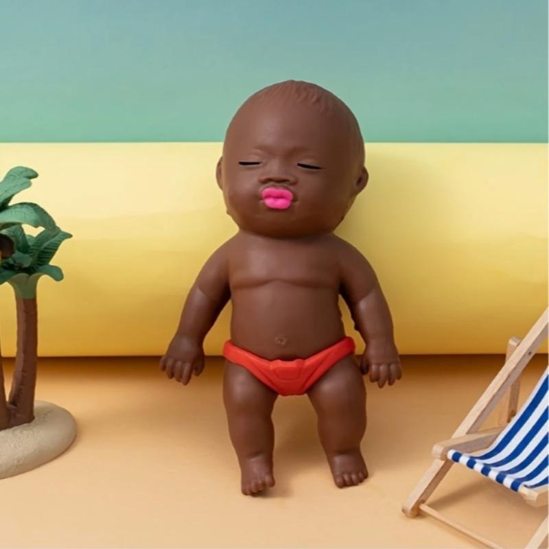 Natalia Doll Stress Relief Toy, Slow Bounce Stretchable Material, Quick Recovery, Fun Prank Gift, Unique Design, Perfect for Friends