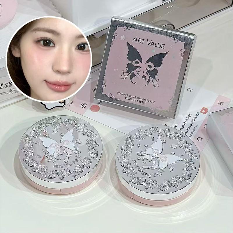 Powder Wing Dream Cushion Bb Cream, Sculpting Technology, Hydrating Lightweight, Creamy Skin Feel, Transparent Concealment, Versatile for Daily Use