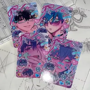 Alien Stage Anime 3inch Till Ivan Small Card Photo Cards for Girls Friends Gift DIY Postcard Bookmark Anime Accessories 4pcs/Set