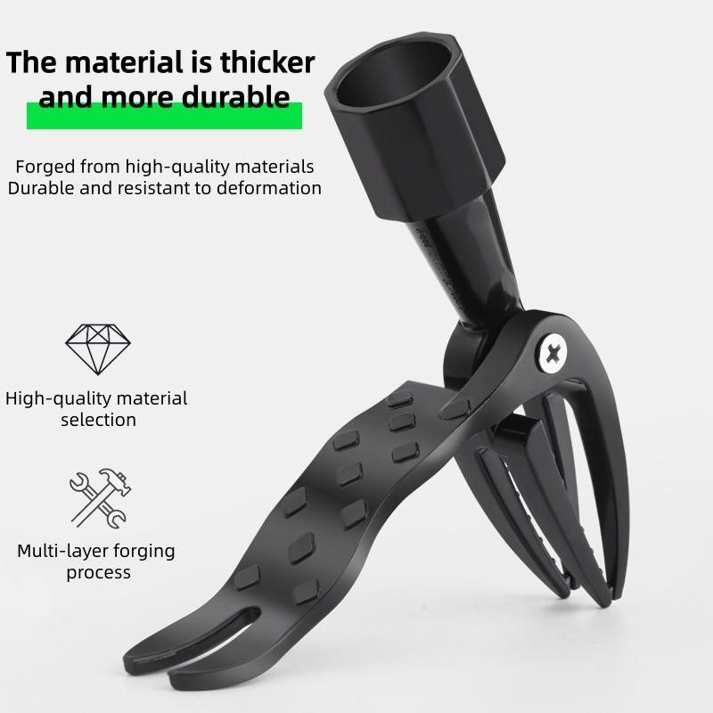 Standing Weed Puller Tool, Ergonomic Grass Removal Scoop, Stainless Steel Clamp, Ideal for Yard Maintenance, Suitable for Elderly, Garden Cleaning Tools, Weeder Puller Tool