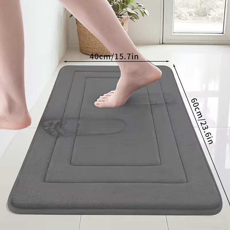 Memory Foam Bath Mat, Shower Rugs, Nonslip Shower Mat, Vintage Absorbent Non-Slip Rug, Absorbent Foot Mat, Waterproof Long Strip Floor Mat, Comfortable Standing Pad, Bath Mat For Tub Non Slip for Living Room, Bedroom, Bathroom, Kitchen, Office