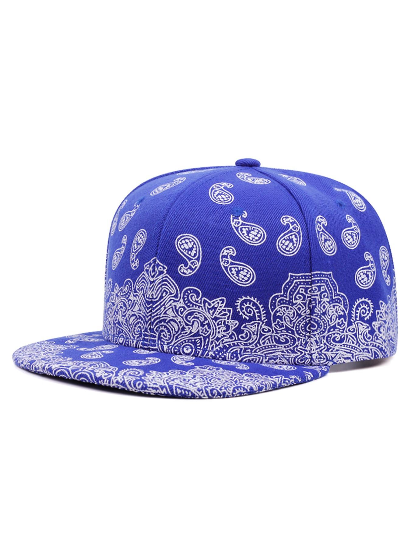 2026 New Fashionable Personalized Baseball Hat Paisley Printed Hip Hop Hat Street Creative Skateboarding Hat Daily Commuting Decorative Hat Outdoor Leisure Sports Sunshade Hat Male Female Same Style Flat Edge Hat