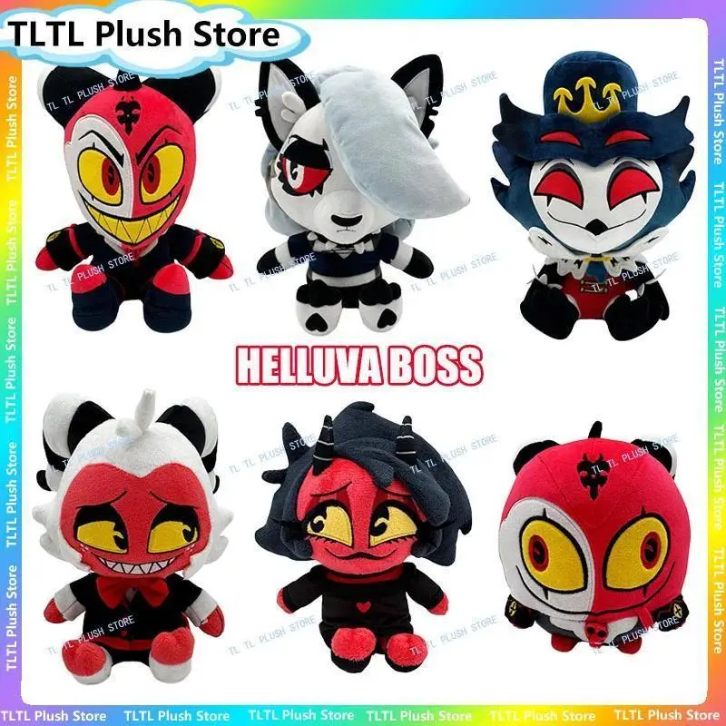 2026 hot item New Helluva Boss Plush Toy Anime Loona Blitzo Stickie Stolas Millie Moxxie Cartoon Peluche Doll Soft Stuffed Fans Friend Present Popular toys