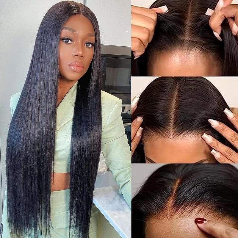 Bone Straight 4x6 5x5 Glueless Wig Brazilian Human Hair Wigs Transparent Lace Closure Wig for Women Ready to Wear 6x4 Lace Wig Pre Cut Pre Plucked On Sale 180% Density Bling Hair TikTokShopHolidayHaul