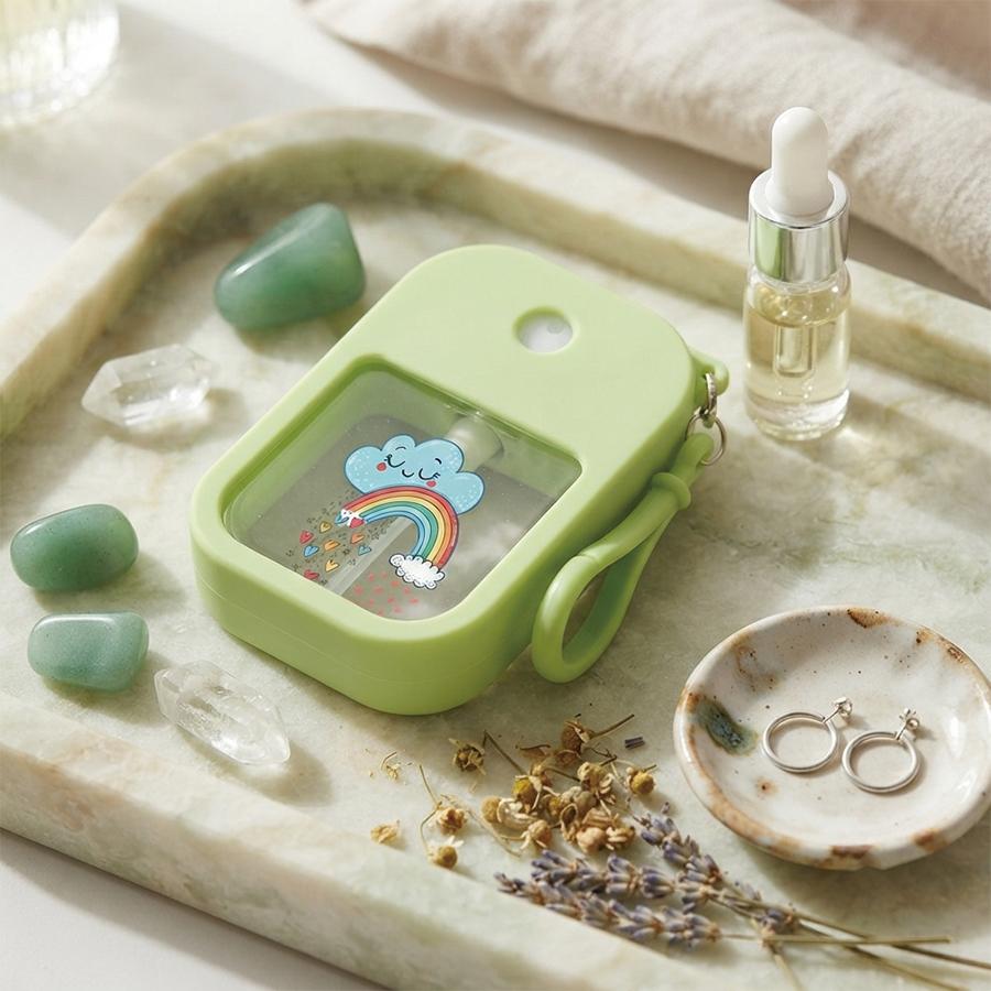 Cartoon Smile Cloud Rainbow Mini Spray Bottle Keychain, Leak-Proof Refillable Fine Mist Sprayer, Dispenser for Hand Soap, Perfume, Makeup Water, Portable Perfume Atomizer Travel Bottles, Makeup Tool