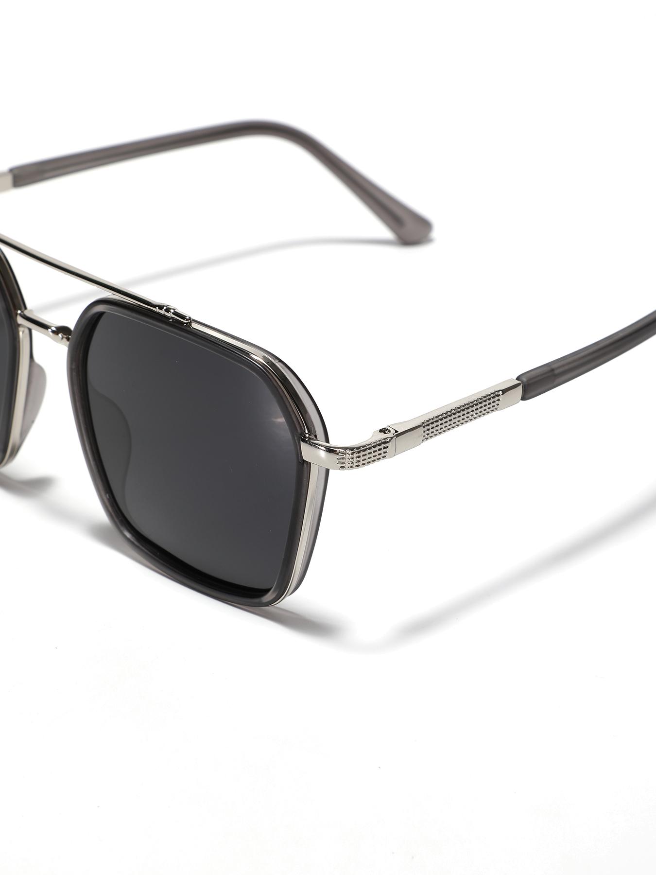 Retro Dual Beam Polarized Glasses, Trendy Casual Glasses for Everyday Use, Fashion Accessories for Outdoor Activities, Lightweight Durable Sunglasses