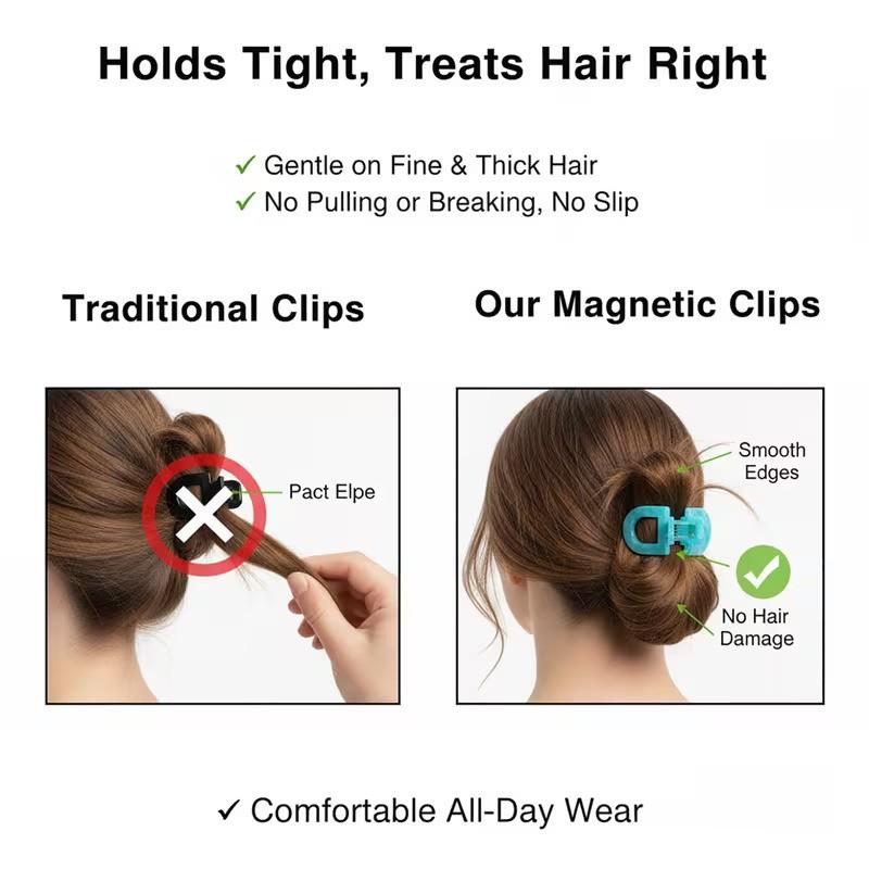 magnetic vs traditional hair clips