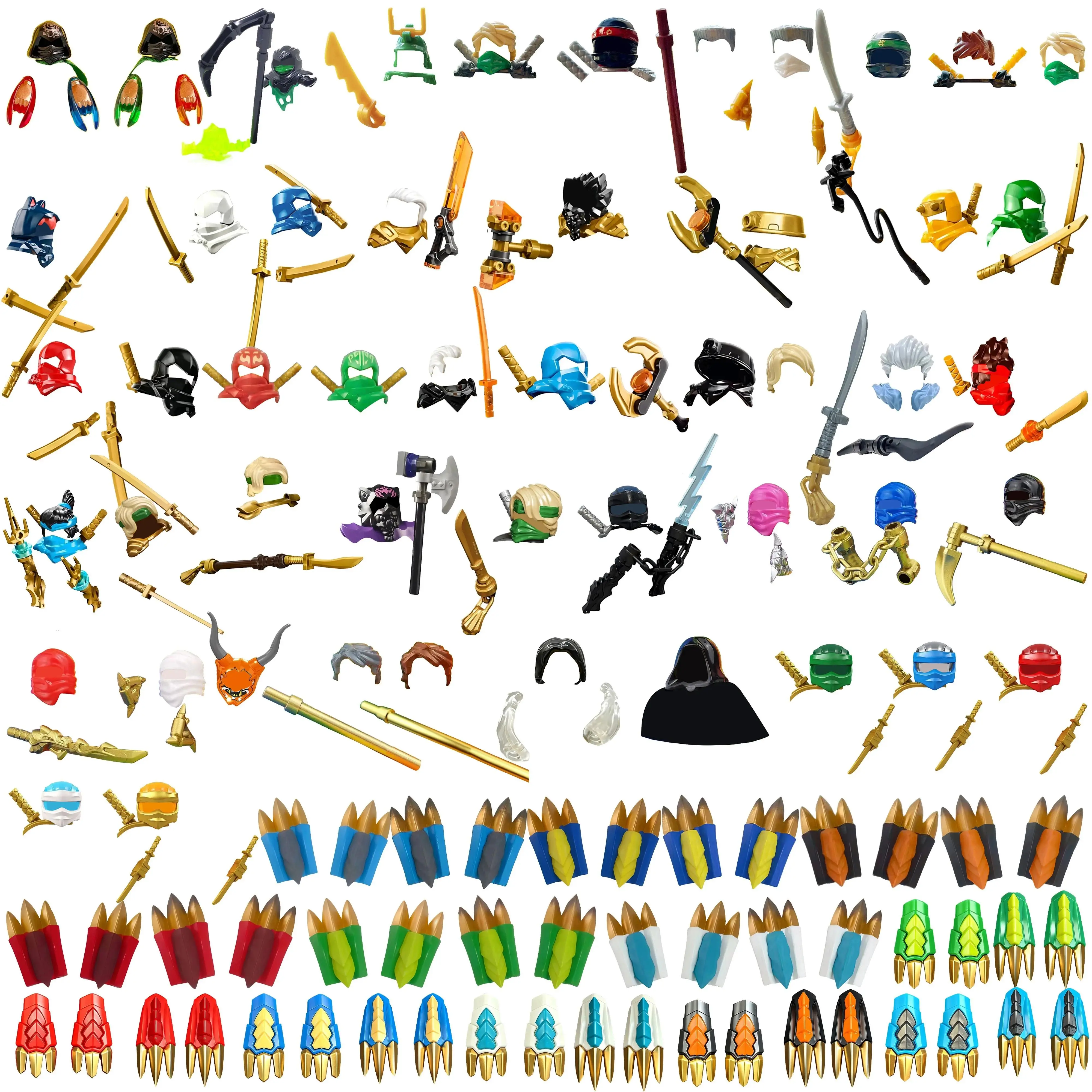 The Hands of Time Mini Anime Cartoon Toy Ninja Dragons Rising Paws Accessories Building Blocks Gift Figurines EM008 To EM779