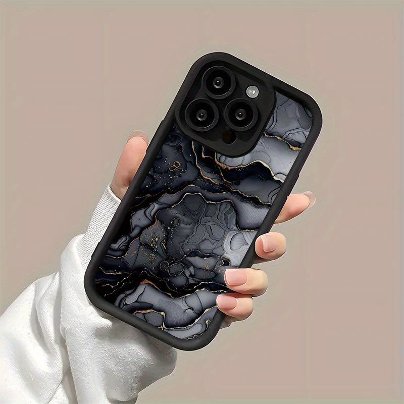 Marbling Pattern Trendy Hot Selling Male and Female Matte Texture Sky Eye Stair Groove Mobile Phone Case Comfortable Grip for iPhone 17 E Air 16 15 14 Pro Max Plus 13 12 Mini 11 X XS XR