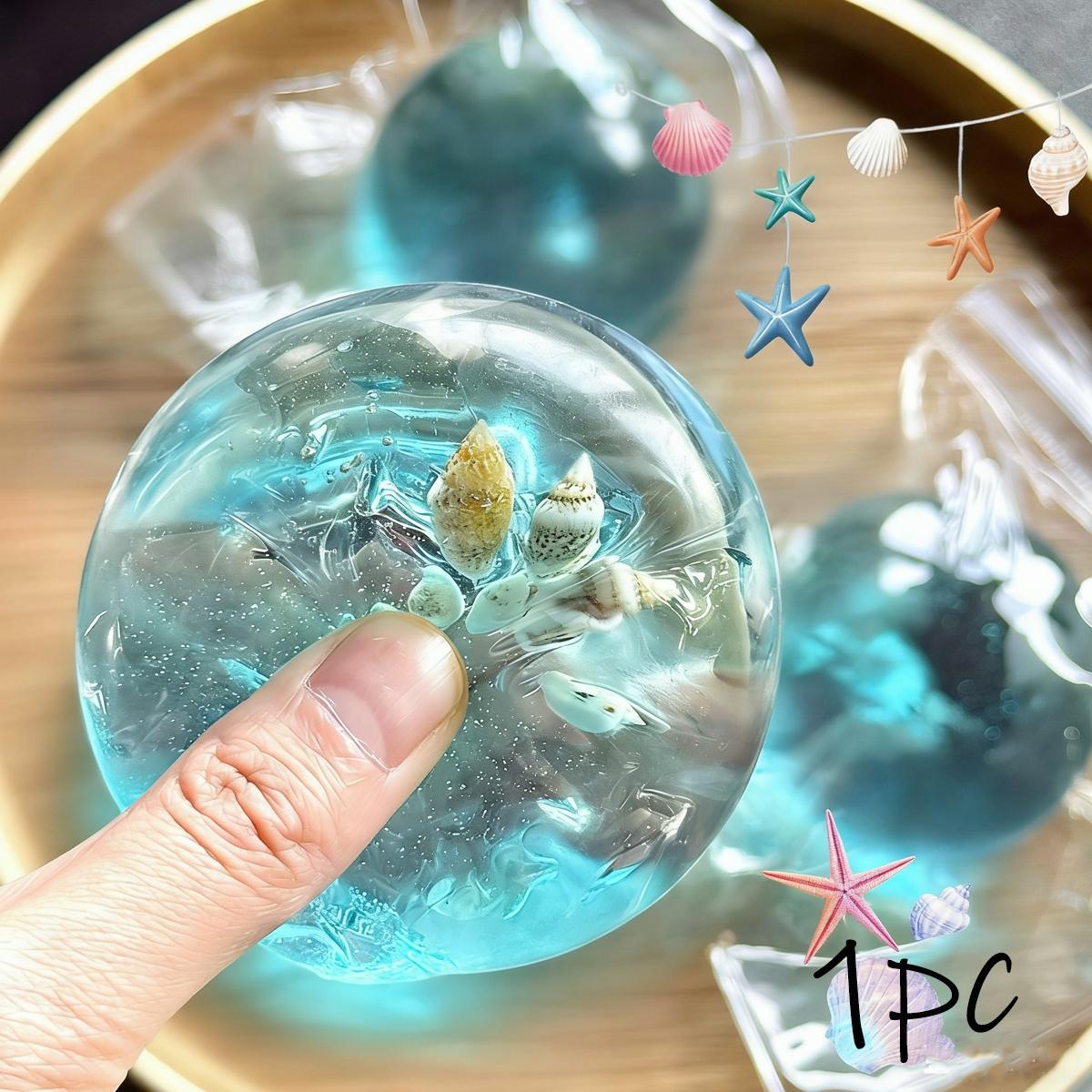 1pc Ocean Shell Pinch Ball Exquisite Stress Relieving Item with Soft Touch and Soothing Anxiety Creativity, Stress Relieving Toy, Perfect Party Gift, Classroom Reward, Festival Gift