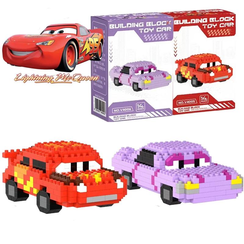 Cartoon Cars McQueen Building Blocks Set, Jackson Storm Sally Carrera Mini Bricks Toys, Children Birthday Gift