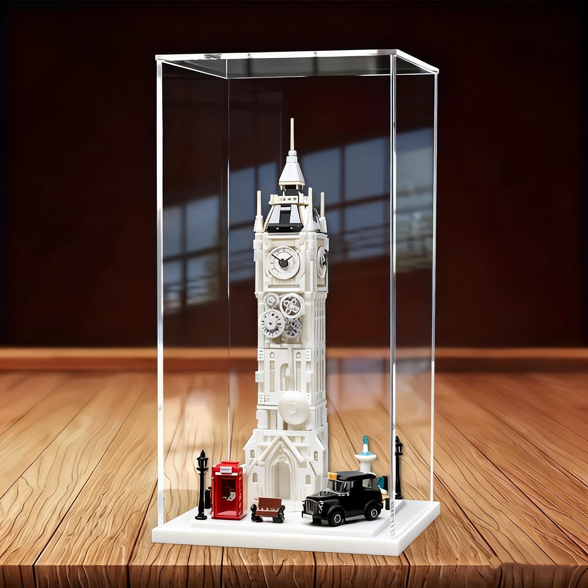 Transparent Acrylic Display Case, Stackable Doll Box, Figurine, Vertical Assembly Stand, Base, Pop Character Dustproof Storage, Collectible Figurines