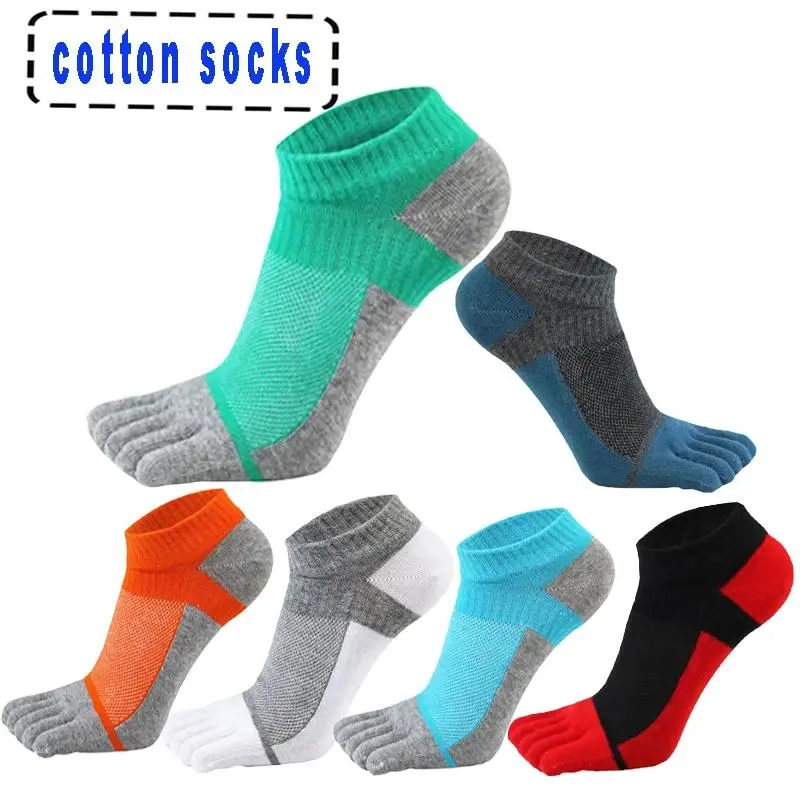 Five Finger Socks Men's Sports Breathable Comfortable Ankle Socks Shaping Anti Friction No Show Socks With Toes Gifts Socks New