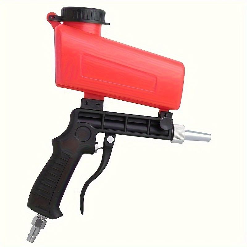Handheld sandblasting gun Pneumatic small sandblasting machine Plastic glass metal oil and rust removal impurity equipment Sandblasting Tools - portable, pneumatic, gravity supply, adjustable - very suitable for rust removal!