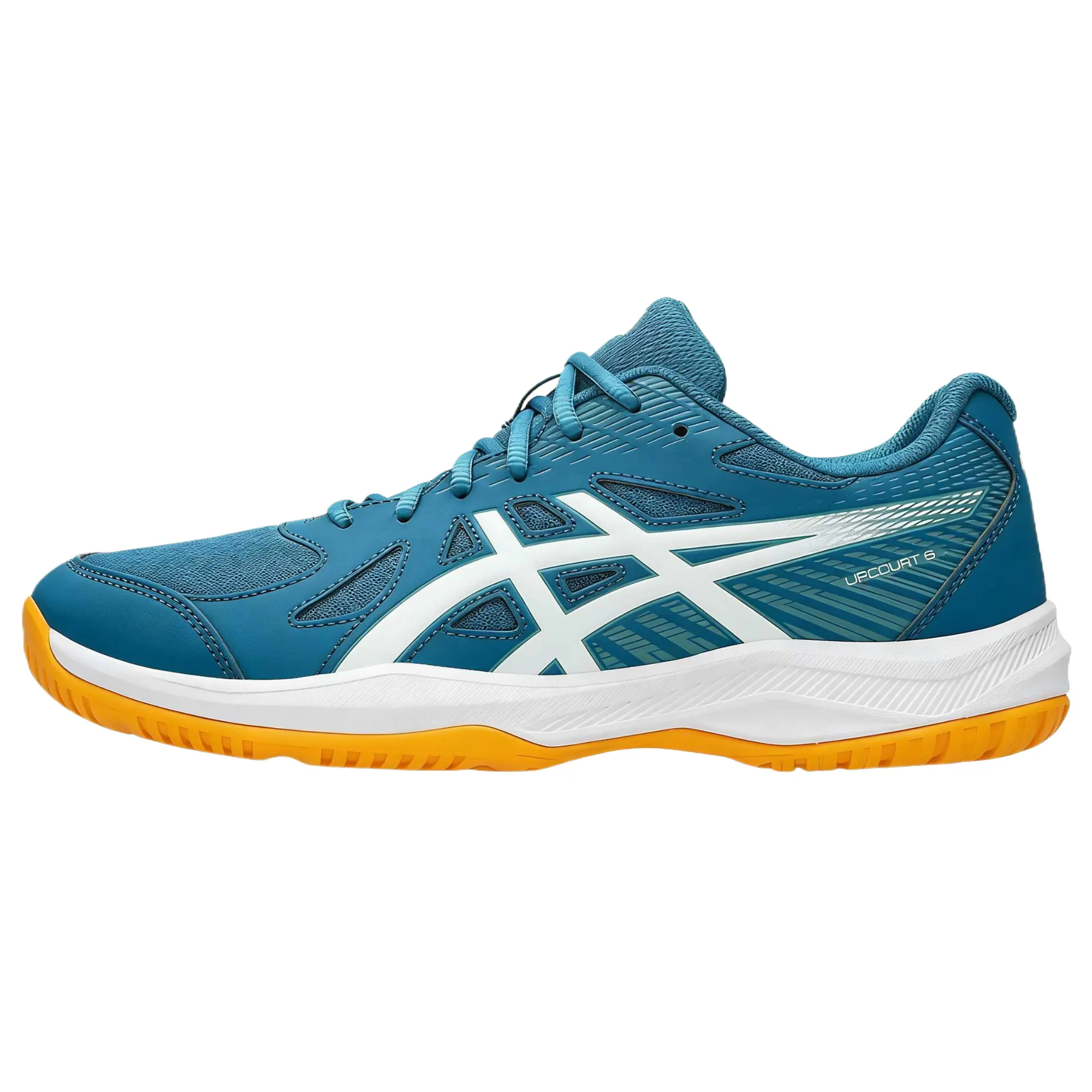 ASICS Upcourt 6 Mesh Round Toe Lace-Up Comfortable Low-Top Volleyball Shoes 1071A104-405