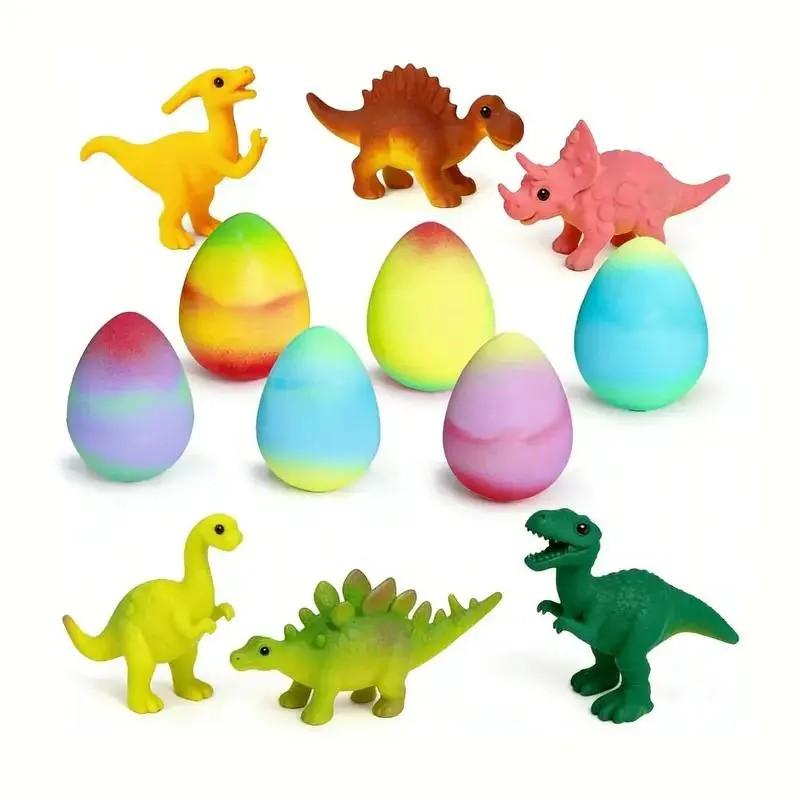 Magic Dinosaur Egg Capsule Toy Set, 6 Pieces Transforming Eggs, Soak in Water for 24 Hours to Grow Larger, Fun Baby Playset