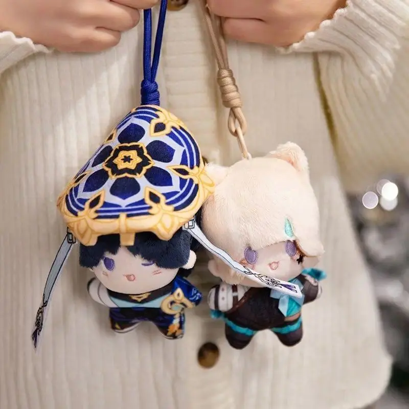 12cm Genshin Impact Wanderer Furina Plushie Stuffed Doll Lyney Lynette Cute Decorative Doll Plush Toys Pillow Xmas Fans Gifts