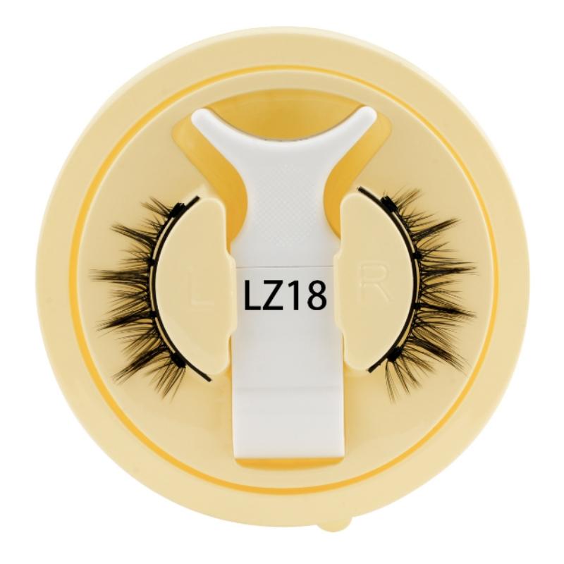 Magnetic Cat Eye False Eyelashes Reusable Waterproof Natural Thick No Glue Needed, Cross Design, Easy Application, Perfect for Daily Wear