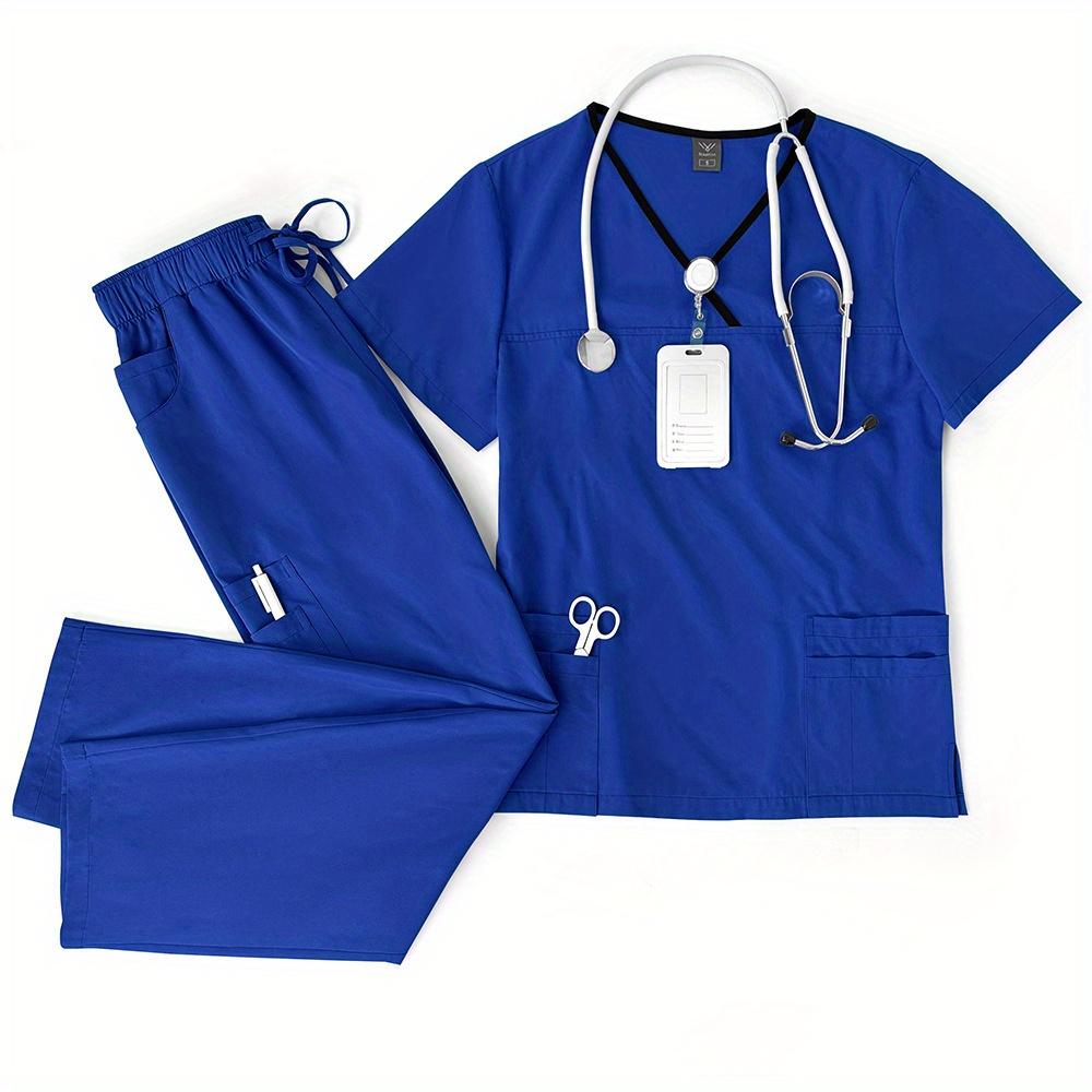 Thin Quick-drying Nursing Home Uniform Female Work Clothes Set Spa Beauty Salon Short-sleeved Trousers Hand Washing Clothes Set