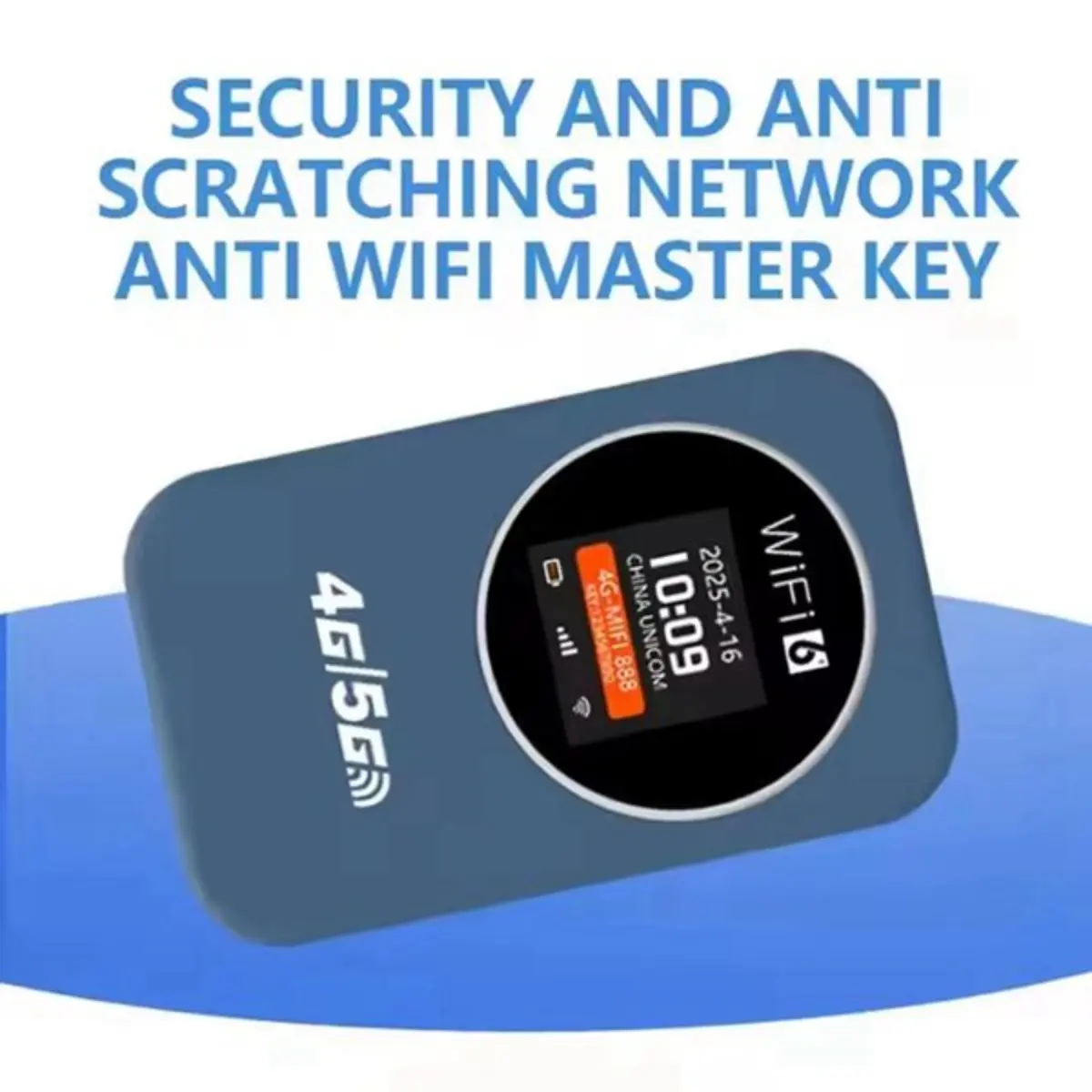 Compact Pack Multi-Network Pocket WiFi Router - 4G LTE, Color Screen, SIM Card Mobile Hotspot, USB Cable, 300Mbps, WPS Support, for Travelers, Smart TV/Lap., Car Use, Up To 8 Devices