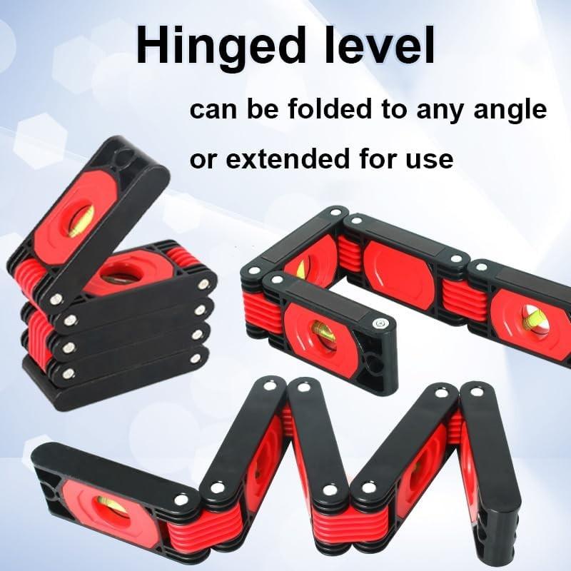 High Precision Folding Magnetic Level Ruler Multi Angle Measuring Tool Woodworking Corner Layout for Home Renovation