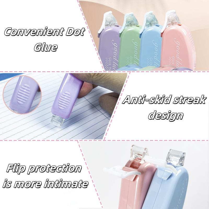 5 large capacity double-sided tape sets - strong adhesive, easy to stick and remove, suitable for scrapbooks, collages and photo albums, diaries, handicrafts, offices, back to school preparation, non stick multi-purpose glue, smooth application