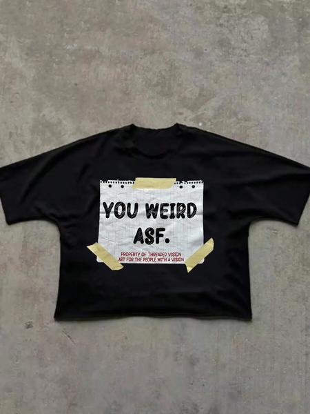 Men's Short Sleeve Cotton Blend Crop Top, Unique Design for Casual Summer Wear, Street Fashion Essential for Trendsetters