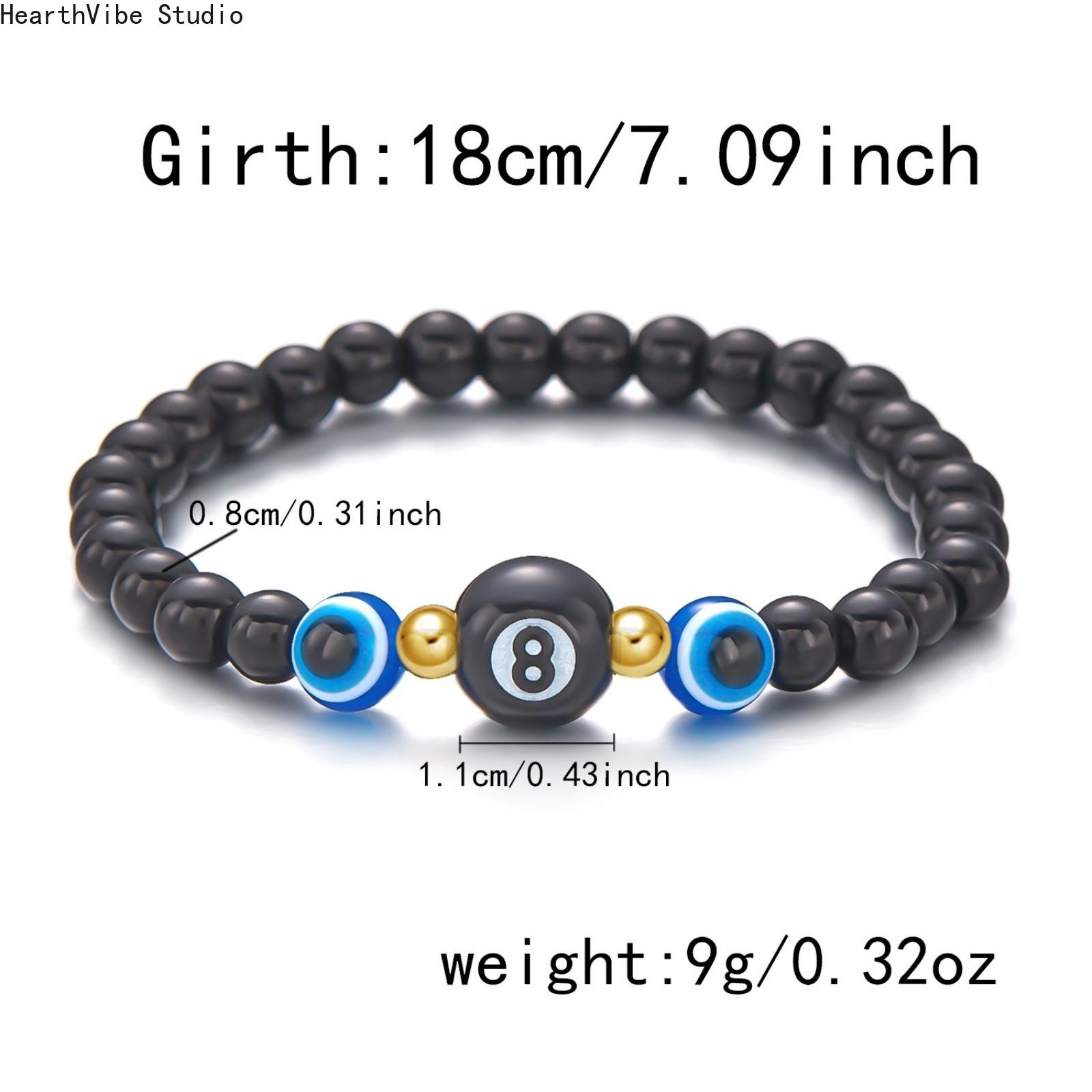 8mm Evil Eye Hematite Beaded Bracelet for Men Women | Unisex StretchEnergy Protection Bracelet, Hypoallergenic Anxiety Relief Grounding Stone Jewelry 8mm Evil Eye Hematite Beaded Bracelet for Men Women | Unisex StretchEnergy Protection Bracelet, Hypoallergenic Anxiety Relief Grounding Stone Jewelry