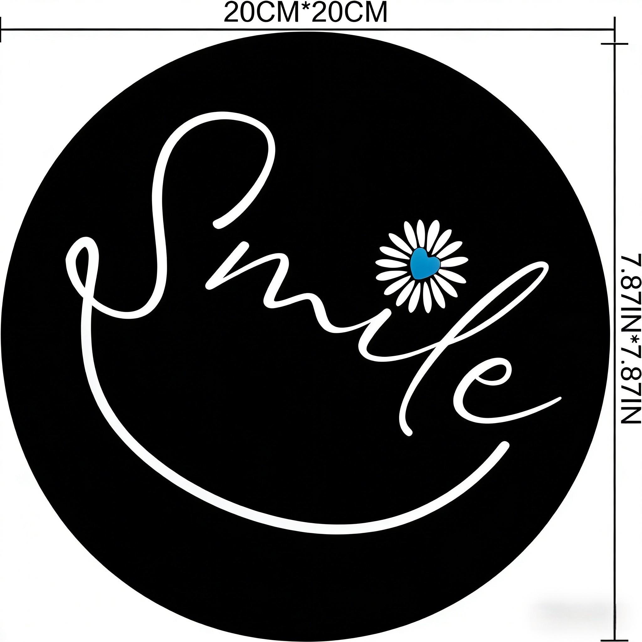 Fashionable Daisy Round Mouse Pad, Non-Slip Rubber Base, Small Desktop Mat for PC/laptop, Gaming/mouse Pad, Gift for Women, 7.87 Inches