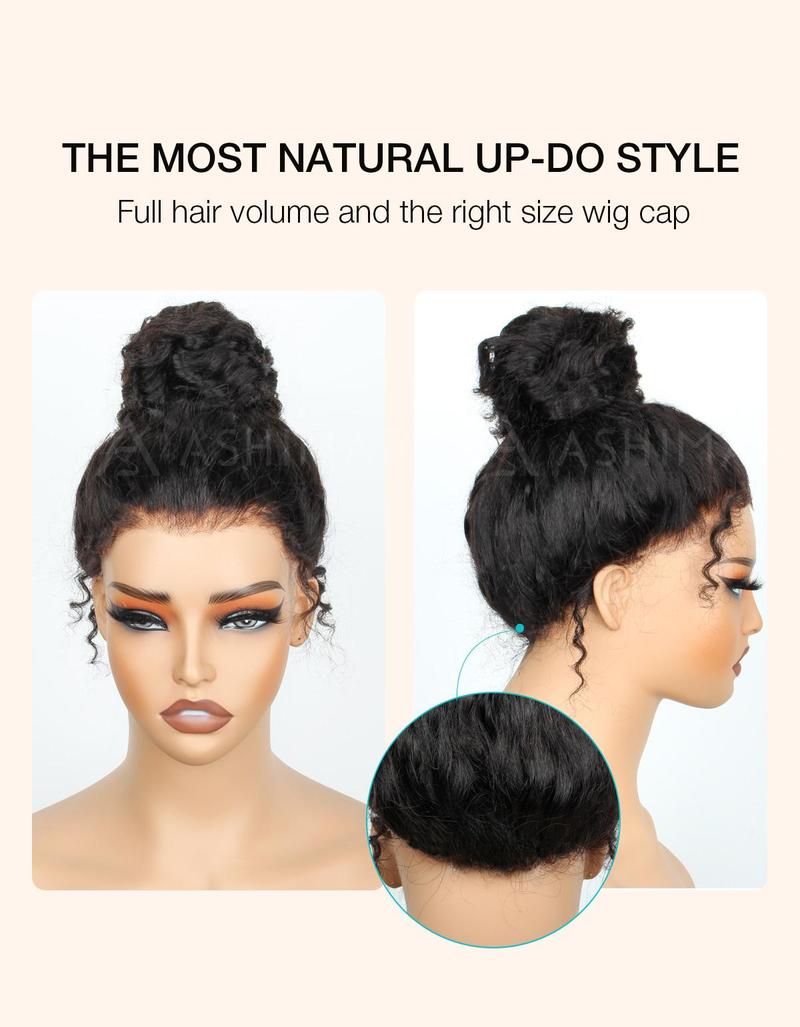 [Flash Sale:22" Deals(20" Same Price)] Ashimary Water Wave Invisi-Strap Snug Fit 360 Skin Lace Frontal Human Hair Wig Bleached Knots With Drawstring